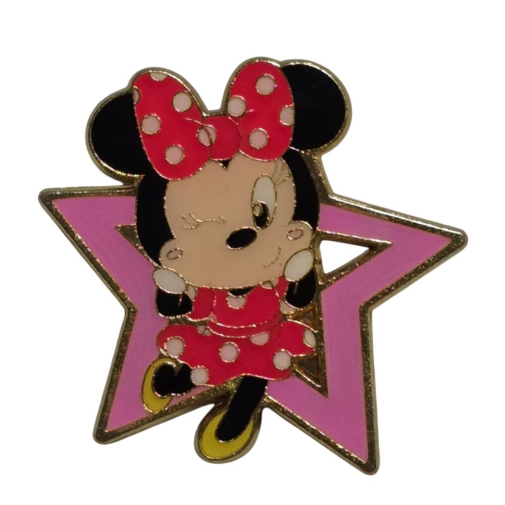EUC Disney Winking Minnie Mouse Trading Pin